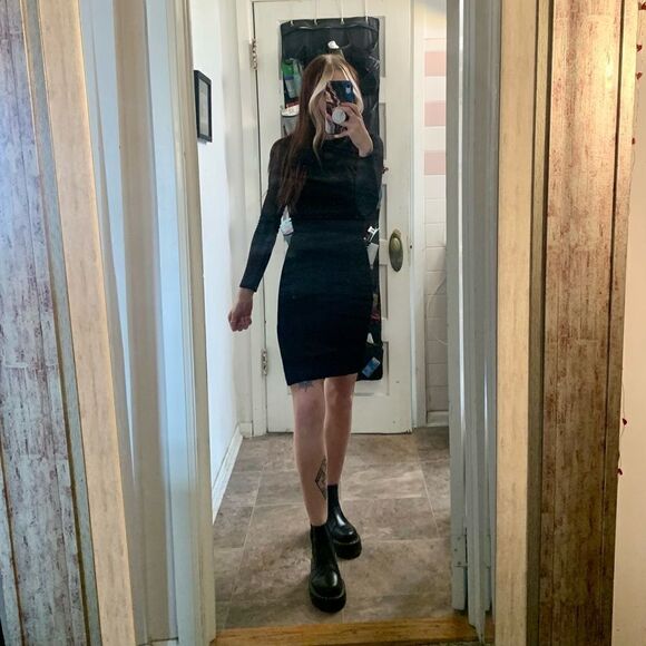 Tadashi Black Vintage Cocktail Dress - Picture 1 of 7